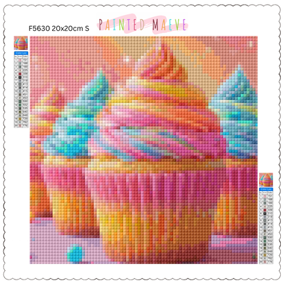 Frosted Cupcakes: Diamond Painting Collection
