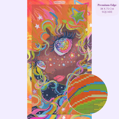 Aria Stargazer Hand-Rendered Diamond Painting