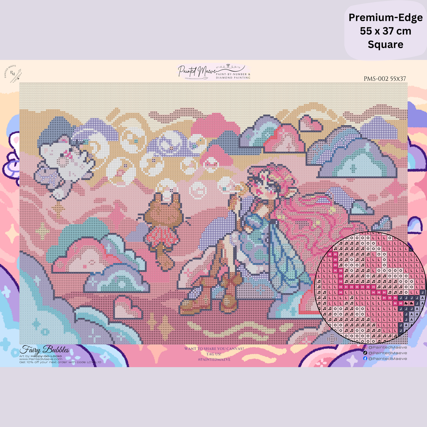 Fairy Bubbles: Hand-Rendered Diamond Painting