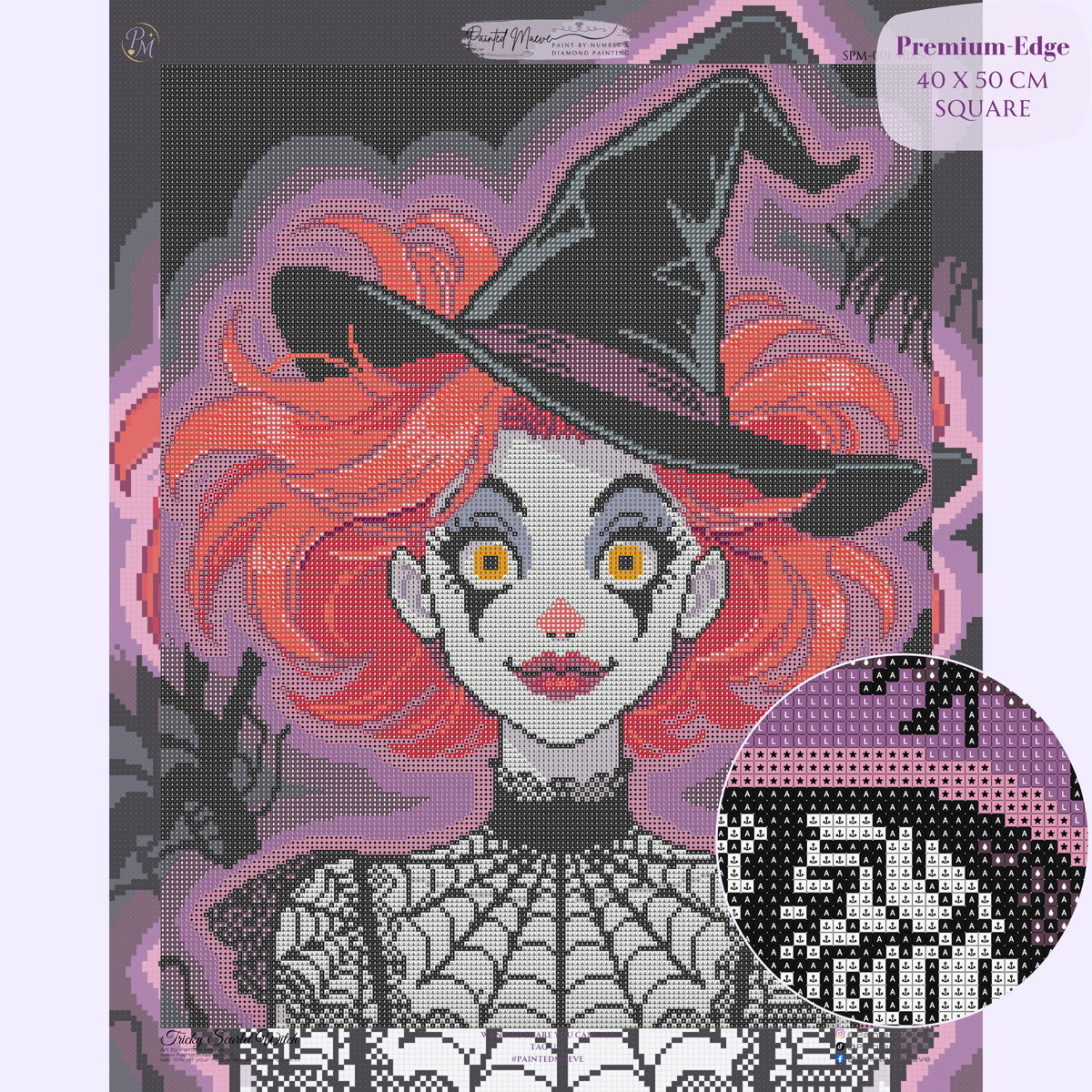 Tricky Scarlet Witch Hand-Rendered Diamond Painting