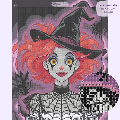 Tricky Scarlet Witch Hand-Rendered Diamond Painting