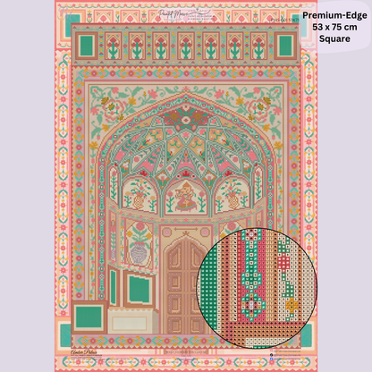 Amber Palace: Hand-Rendered Diamond Painting