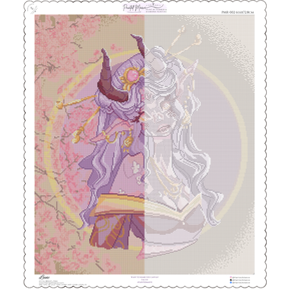 Lune: Hand-Rendered Diamond Painting