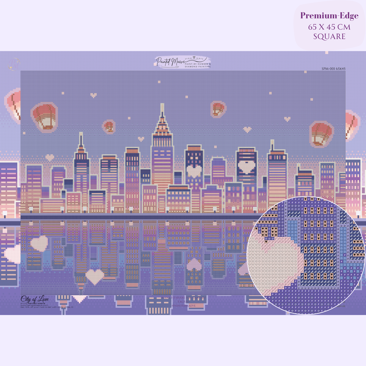 City of Love Hand-Rendered Diamond Painting