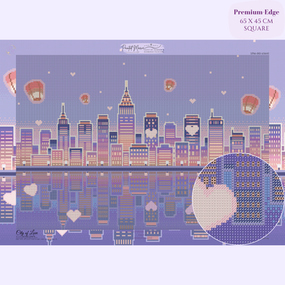 City of Love Hand-Rendered Diamond Painting