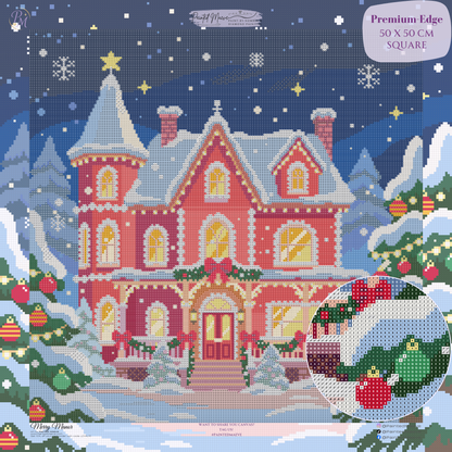 Merry Manor Hand-Rendered Diamond Painting