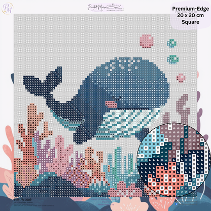 Oh Whale: MINI Hand-Rendered Diamond Painting