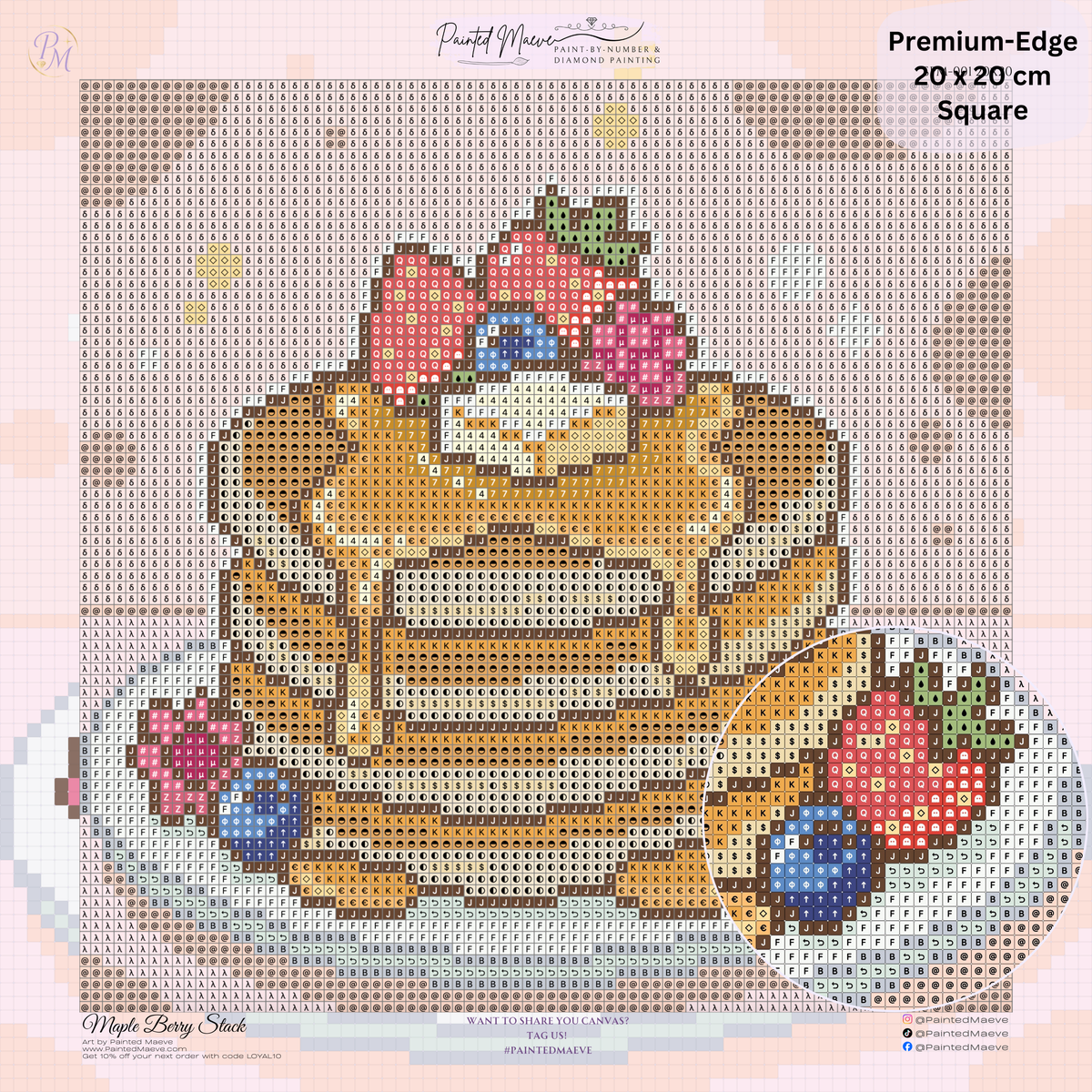 Maple Berry Stack Hand-Rendered Diamond Painting