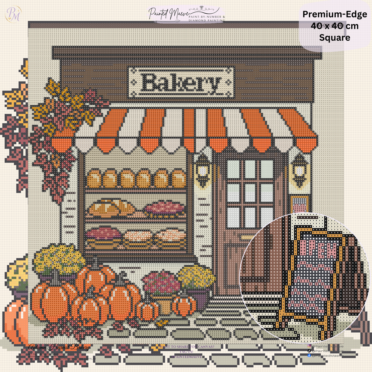 Autumn Harvest Bakery Hand-Rendered Diamond Painting