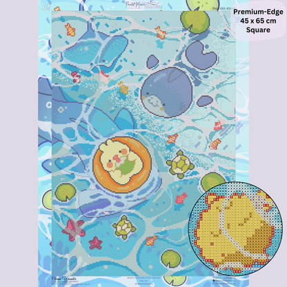 Ocean Wonder: Hand-Rendered Diamond Painting