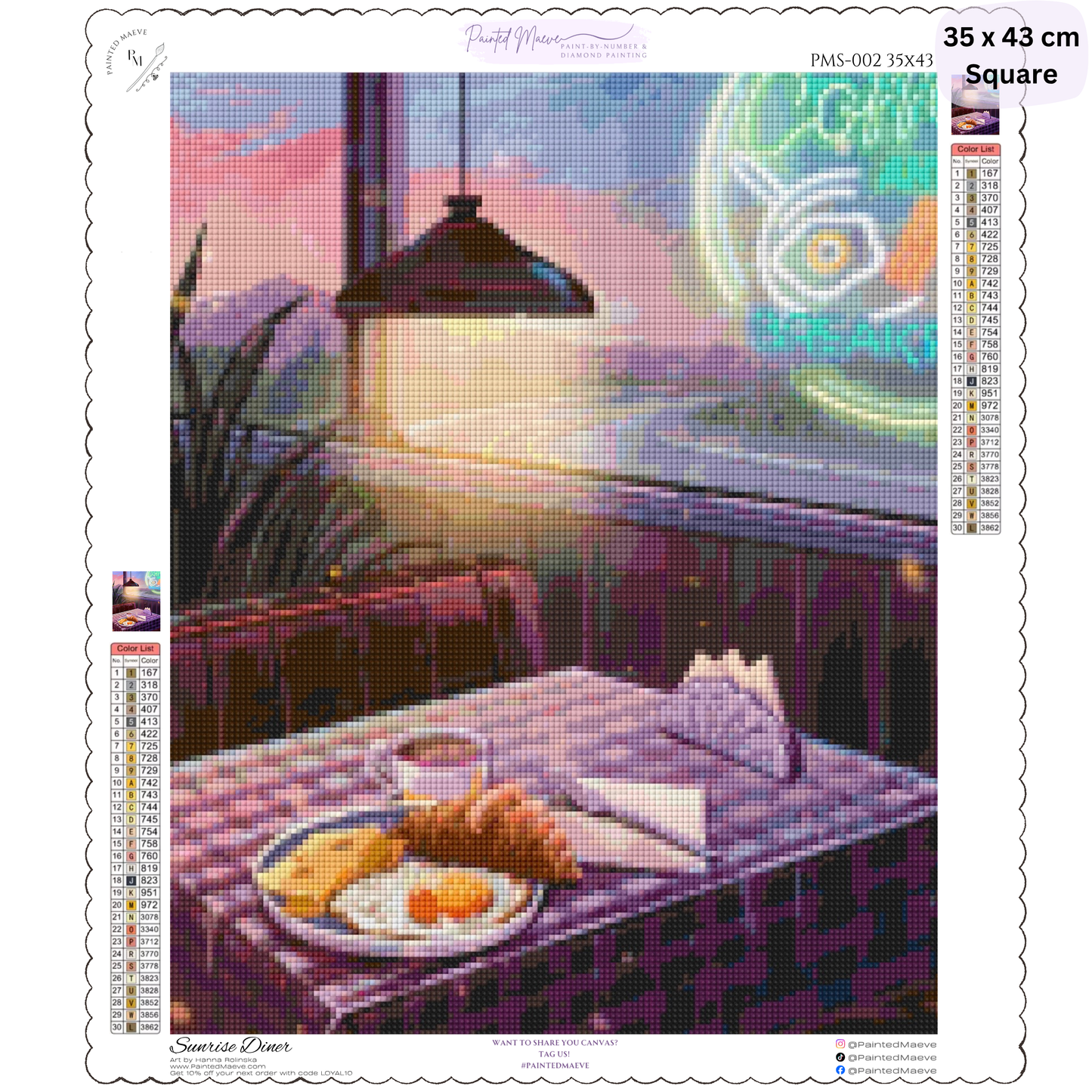Sunrise Diner: Diamond Painting