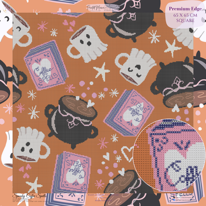 Spooky Coffee Spells Hand-Rendered Diamond Painting