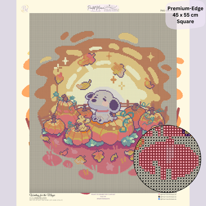 Waiting for the Magic: Hand-Rendered Diamond Painting