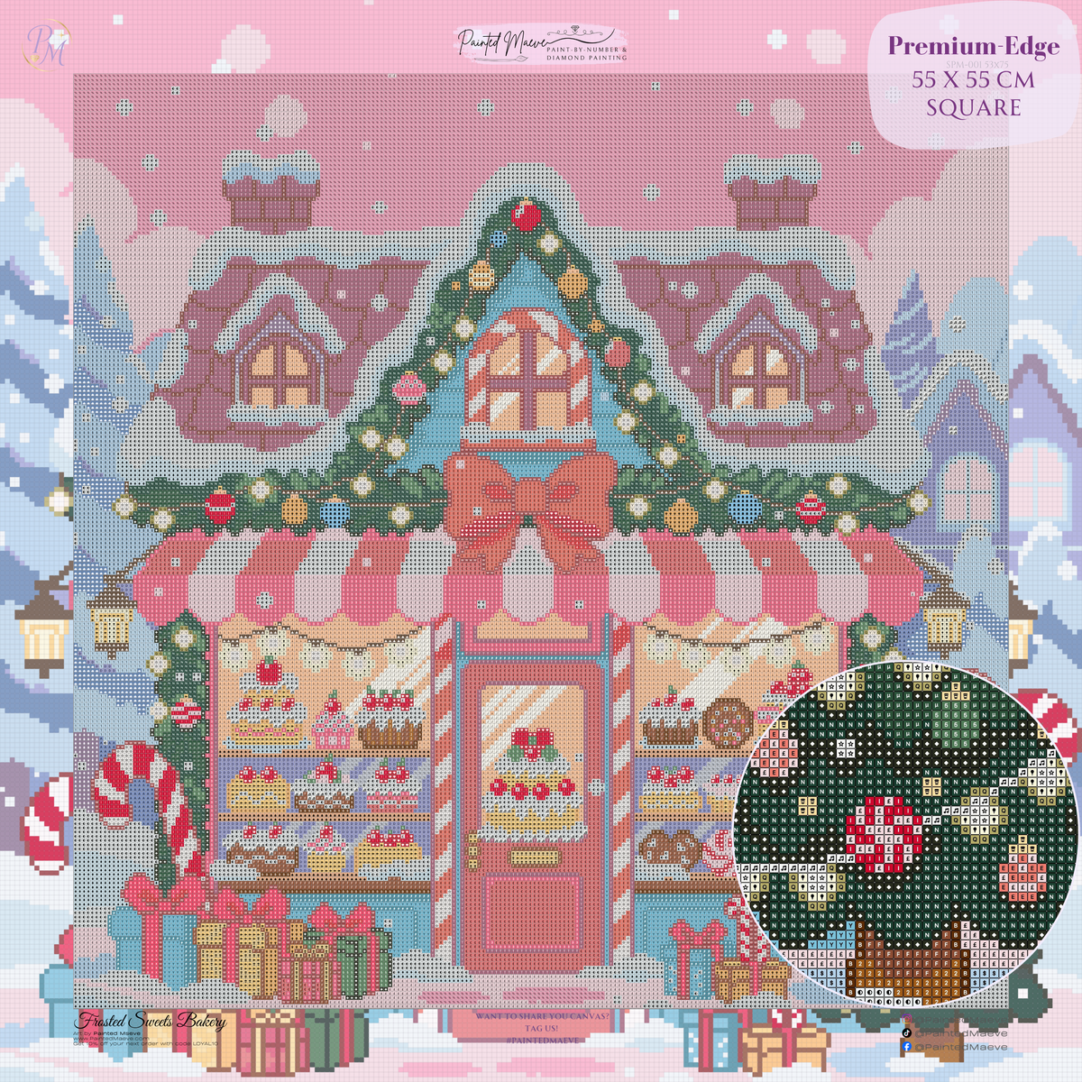 Frosted Sweets Bakery Hand-Rendered Diamond Painting