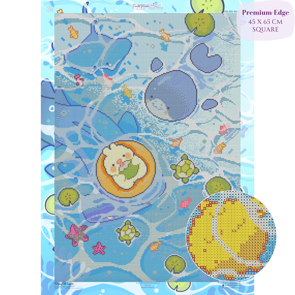 Ocean Wonder: Hand-Rendered Diamond Painting
