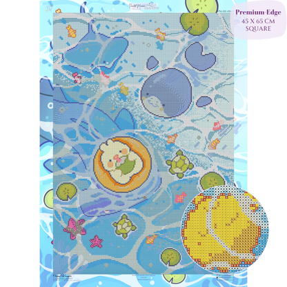 Ocean Wonder: Hand-Rendered Diamond Painting