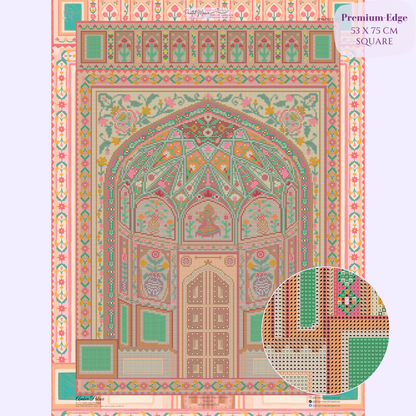 Amber Palace Hand-Rendered Diamond Painting