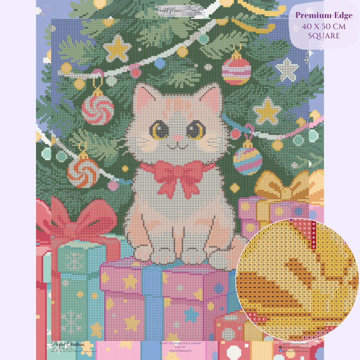 Purfect Christmas Hand-Rendered Diamond Painting