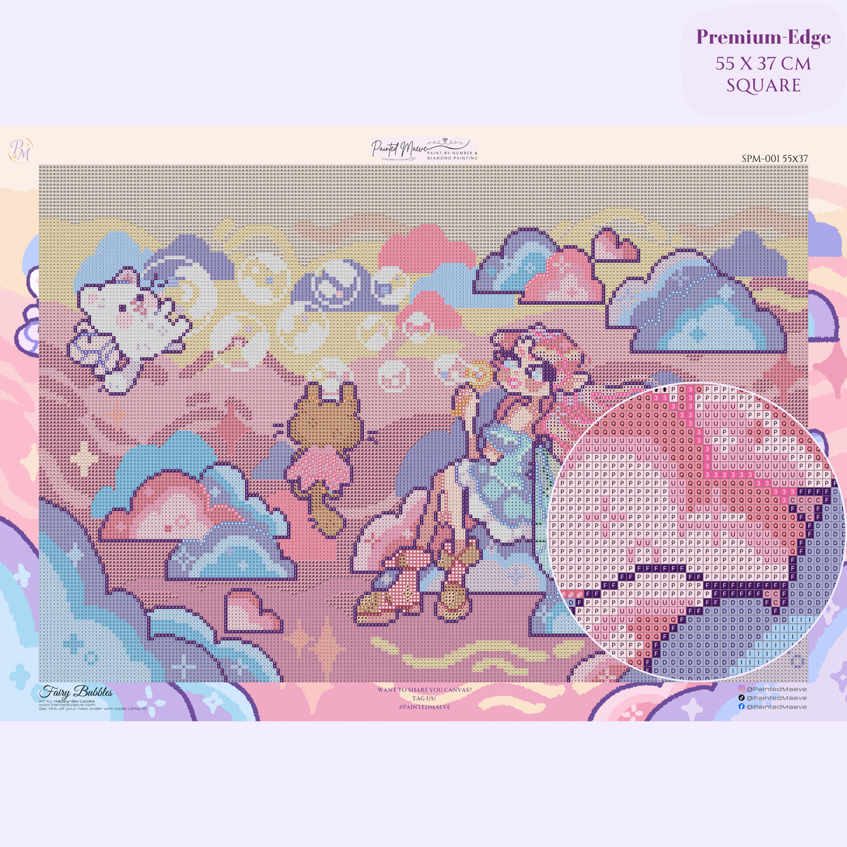 Fairy Bubbles Hand-Rendered Diamond Painting