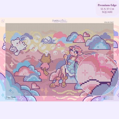 Fairy Bubbles Hand-Rendered Diamond Painting