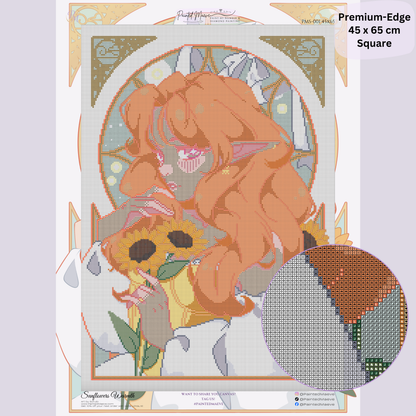 Sunflowers Warmth: Hand-Rendered Diamond Painting
