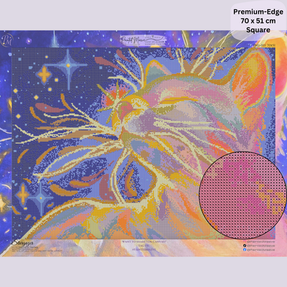 Stargazer: Hand-Rendered Diamond Painting