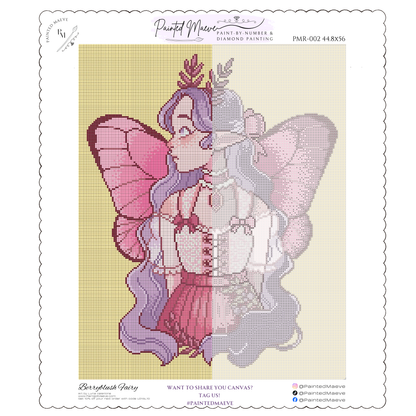 Berryblush Fairy: Hand-Rendered Diamond Painting Collection