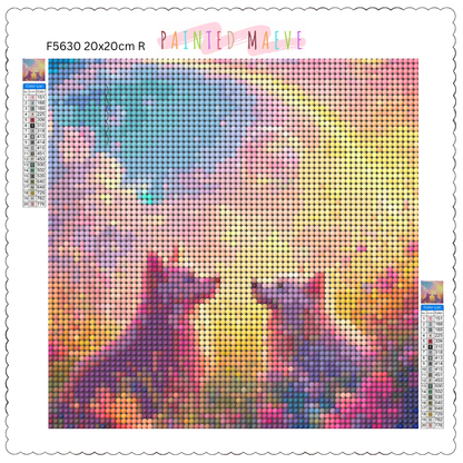 Rainbow Paws & Bubble Dreams: Diamond Painting Collection