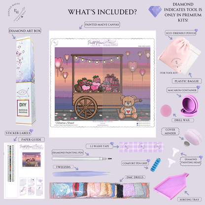Valentine Stand: Hand-Rendered Diamond Painting Valentine Collection