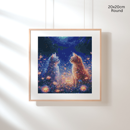 Moonlit Whiskers: Diamond Painting Collection