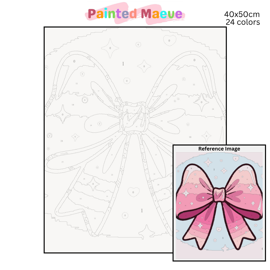 Maeve’s Ribbon: Paint-by-Number Collection (24/36/48 colors | No Frame)