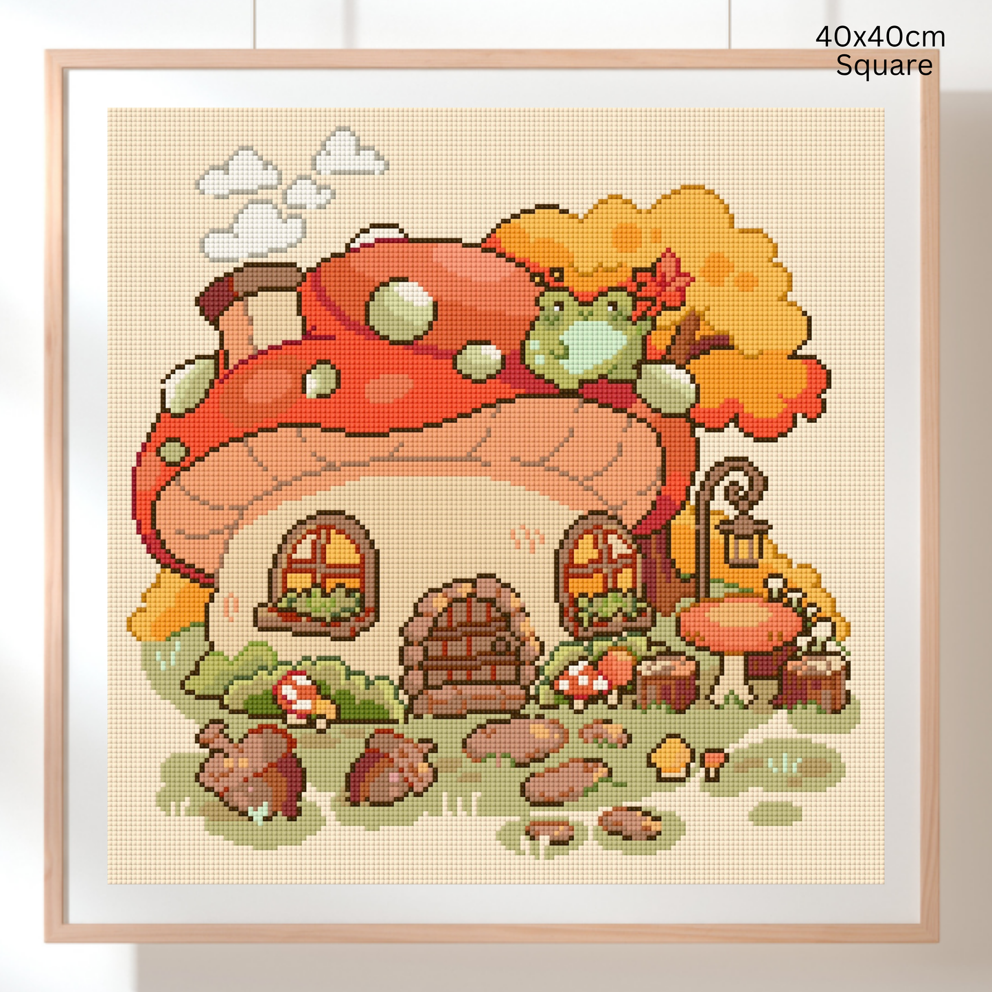 Tiny Cottage: Hand-Rendered Diamond Painting