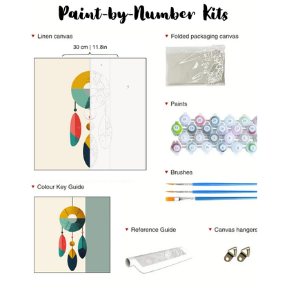 Charming Feather: Paint-by-Number Mini Collection