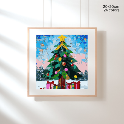 Pieces of Christmas: Paint-by-Number Christmas Collection (24/36/48 colors | No Frame)