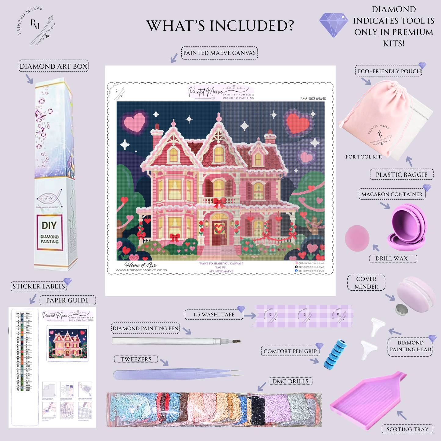 Home of Love: Hand-Rendered Diamond Painting Valentine Collection