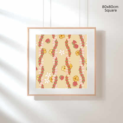 Twisted Pikake & Rosebud Lei: Diamond Painting Collection