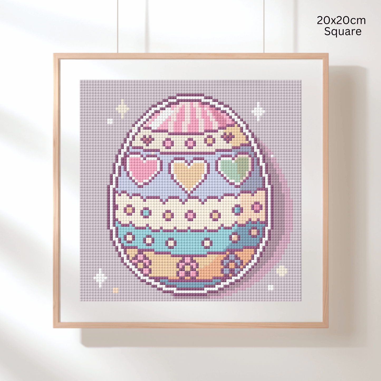 Easter Egg Charm: MINI Hand-Rendered Diamond Painting Collection