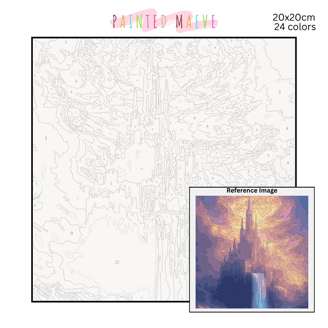 Castle in the Sky: Paint-by-Number Collection (24/36/48 colors | No Frame)