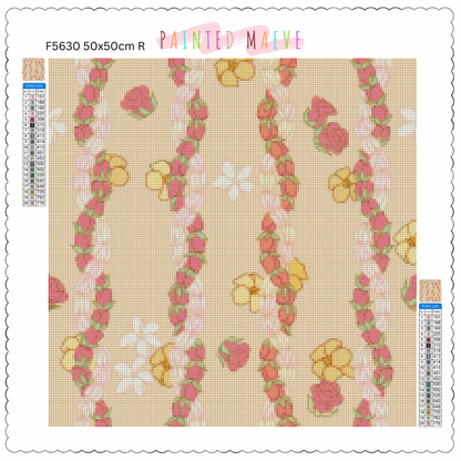 Twisted Pikake & Rosebud Lei: Diamond Painting Collection