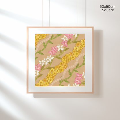 Pikake, Puakenikeni & Plumeria: Diamond Painting Collection