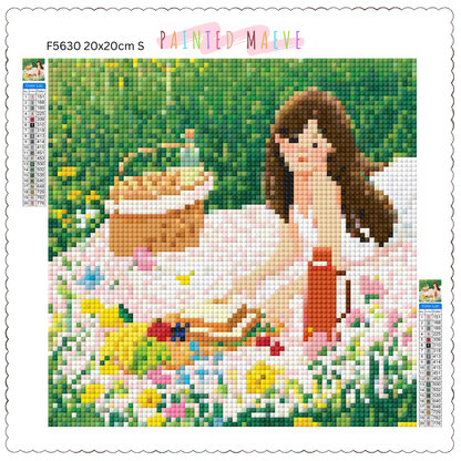 Sunny Picnic Bliss: Diamond Painting Collection
