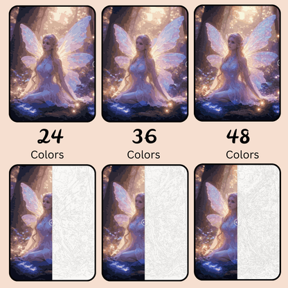 Enchanted Forest Fairy: Paint-by-Number Collection (24/36/48 colors | No Frame)