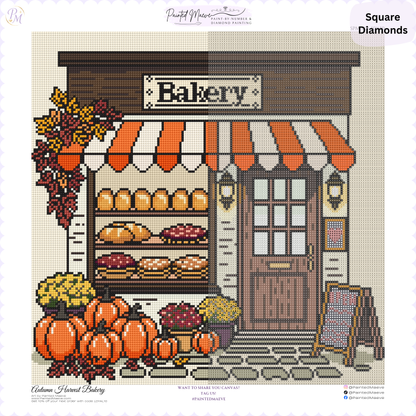 Autumn Harvest Bakery Hand-Rendered Diamond Painting