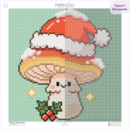 Merry Munchshroom Hand-Rendered Diamond Painting