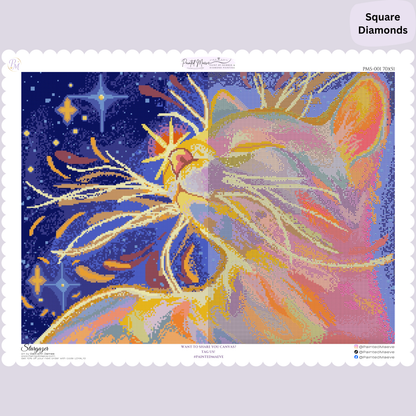 Stargazer: Hand-Rendered Diamond Painting
