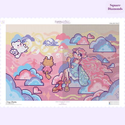 Fairy Bubbles Hand-Rendered Diamond Painting
