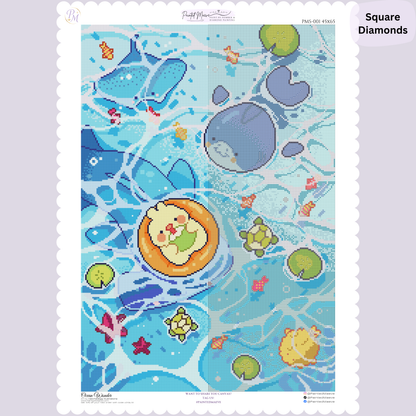 Ocean Wonder: Hand-Rendered Diamond Painting