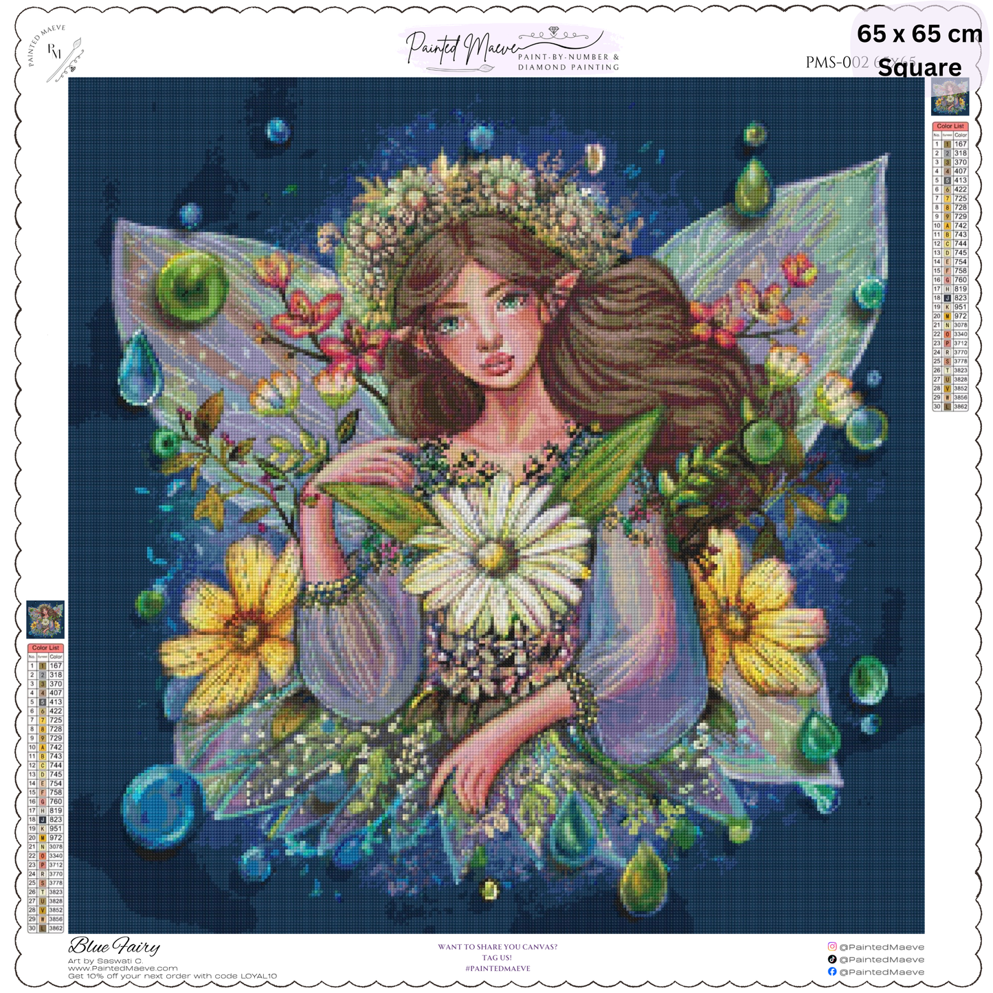 Blue Fairy: Diamond Painting