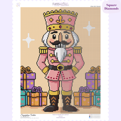 Sugarplum Soldier Hand-Rendered Diamond Painting