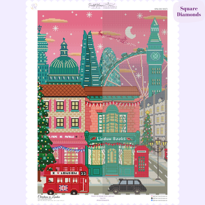 Christmas in London Hand-Rendered Diamond Painting